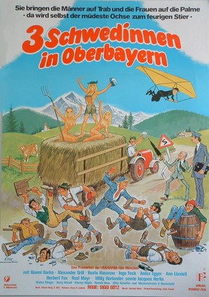 Drei Schwedinnen in Oberbayern - German Movie Poster (thumbnail)