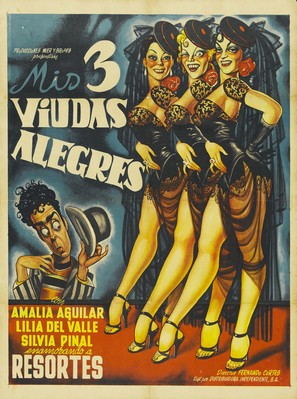 Mis tres viudas alegres - Mexican Movie Poster (thumbnail)