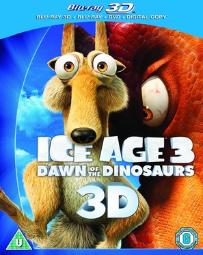 Ice Age: Dawn of the Dinosaurs - British Blu-Ray movie cover (thumbnail)