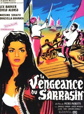 La scimitarra del Saraceno - French Movie Poster (thumbnail)