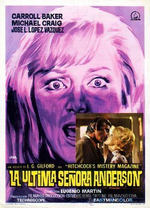 La &uacute;ltima se&ntilde;ora Anderson - Spanish Movie Poster (thumbnail)