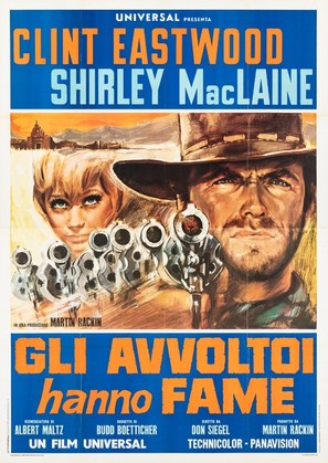 Two Mules for Sister Sara - Italian Movie Poster (thumbnail)