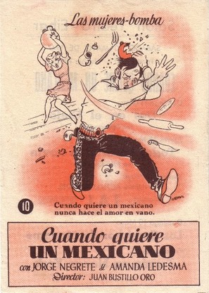 Cuando quiere un mexicano - Mexican Movie Poster (thumbnail)
