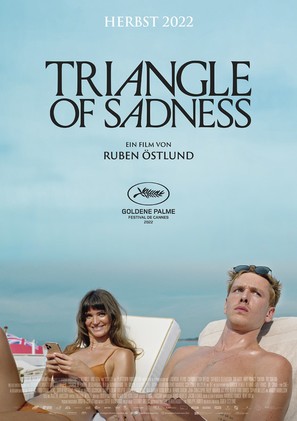 Triangle of Sadness - German Movie Poster (thumbnail)