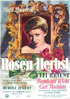Rosen im Herbst - German Movie Poster (thumbnail)