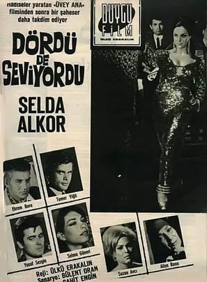 D&ouml;rd&uuml; de seviyordu - Turkish Movie Poster (thumbnail)