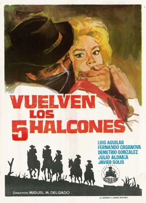 Vuelven los cinco halcones - Mexican Movie Poster (thumbnail)