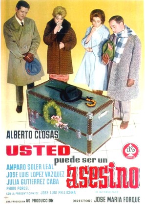 Usted puede ser un asesino - Spanish Movie Poster (thumbnail)