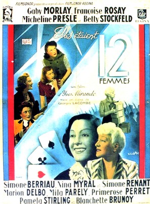 Elles &eacute;taient douze femmes - French Movie Poster (thumbnail)