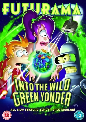 Futurama: Into the Wild Green Yonder - British DVD movie cover (thumbnail)