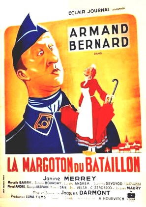 La margoton du bataillon - French Movie Poster (thumbnail)