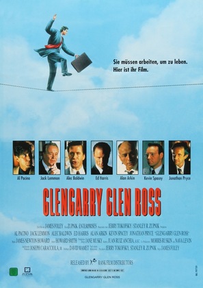 Glengarry Glen Ross - German Movie Poster (thumbnail)