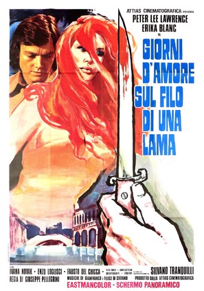 Giorni d&#039;amore sul filo di una lama - Italian Movie Poster (thumbnail)