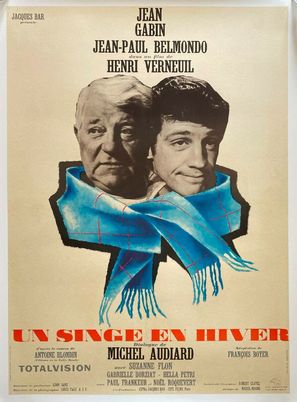 Un singe en hiver - French Movie Poster (thumbnail)