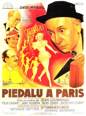 Pi&eacute;dalu &agrave; Paris - French Movie Poster (thumbnail)