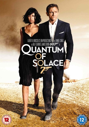 Quantum of Solace - British DVD movie cover (thumbnail)
