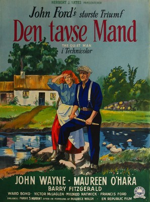 The Quiet Man - Danish Movie Poster (thumbnail)