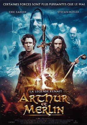 Arthur &amp; Merlin - French DVD movie cover (thumbnail)