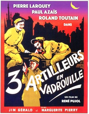 Trois artilleurs en vadrouille - French Movie Poster (thumbnail)