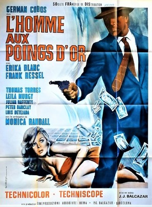 El hombre del pu&ntilde;o de oro - French Movie Poster (thumbnail)