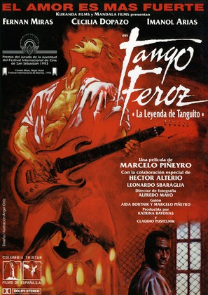 Tango feroz: la leyenda de Tanguito - Spanish Movie Poster (thumbnail)