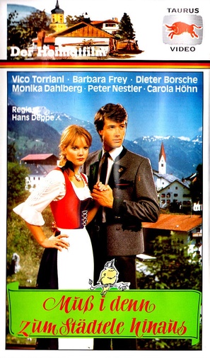 Muss i denn zum St&auml;dtele hinaus - German VHS movie cover (thumbnail)