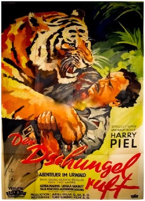 Der Dschungel ruft - German Movie Poster (thumbnail)