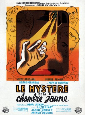 Le myst&egrave;re de la chambre jaune - French Movie Poster (thumbnail)