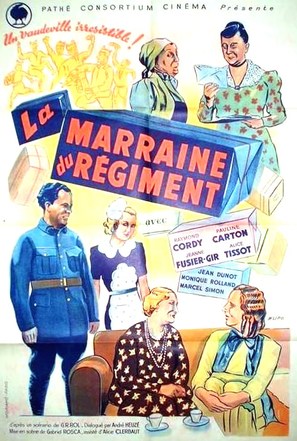 La marraine du r&eacute;giment - French Movie Poster (thumbnail)