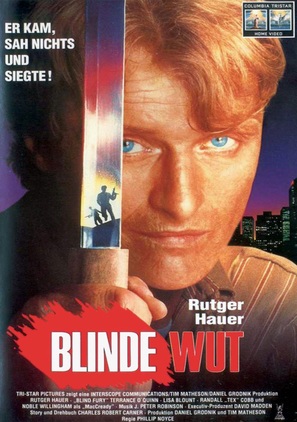 Blind Fury - German VHS movie cover (thumbnail)