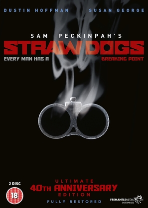 Straw Dogs - British DVD movie cover (thumbnail)