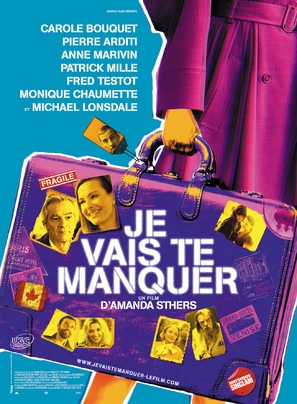 Je vais te manquer - French Movie Poster (thumbnail)