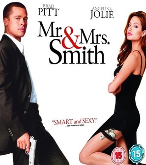 Mr. &amp; Mrs. Smith - British Blu-Ray movie cover (thumbnail)