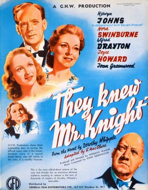 They Knew Mr. Knight - British Movie Poster (thumbnail)