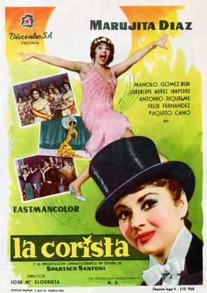 La corista - Spanish Movie Poster (thumbnail)