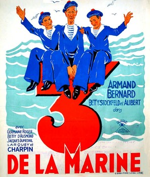 Trois de la marine - French Movie Poster (thumbnail)