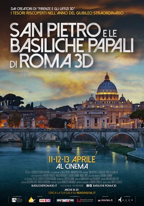 San Pietro e le Basiliche Papali di Roma 3D - Italian Movie Poster (thumbnail)