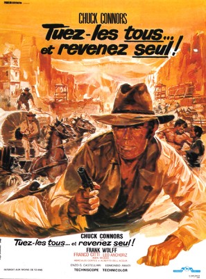 Ammazzali tutti e torna solo - French Movie Poster (thumbnail)