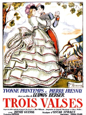 Les trois valses - French Movie Poster (thumbnail)