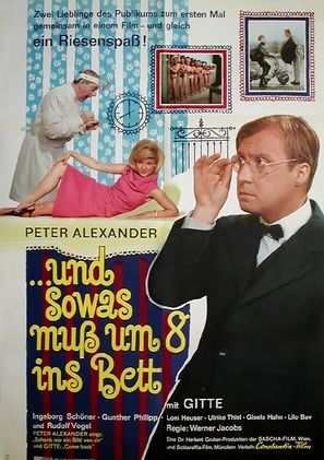 ...und sowas mu&szlig; um 8 ins Bett - German Movie Poster (thumbnail)
