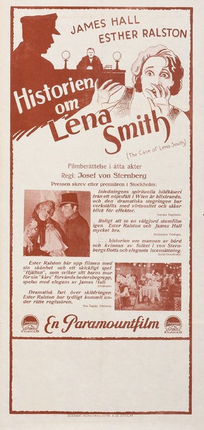 The Case of Lena Smith - Swedish Movie Poster (thumbnail)