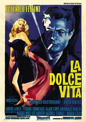 La dolce vita - Italian Movie Poster (thumbnail)