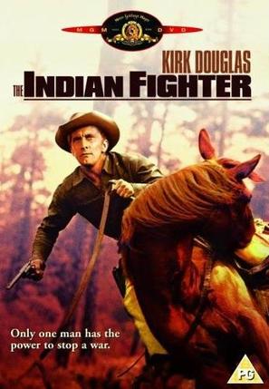 The Indian Fighter - British DVD movie cover (thumbnail)