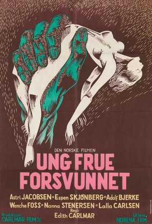 Ung frue forsvunnet - Norwegian Movie Poster (thumbnail)