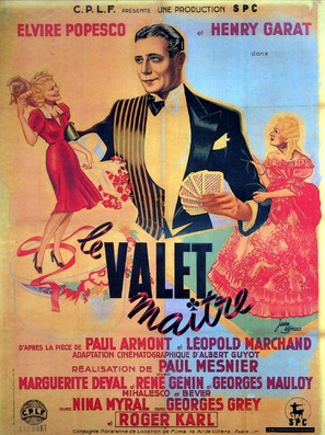 Le valet ma&icirc;tre - French Movie Poster (thumbnail)