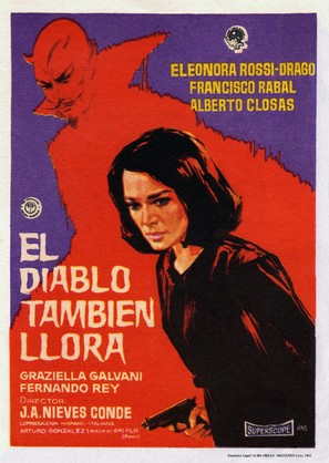 El diablo tambi&eacute;n llora - Spanish Movie Poster (thumbnail)