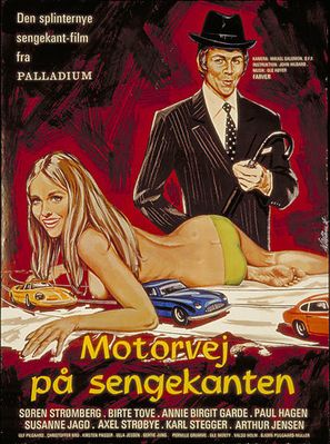 Motorvej p&aring; sengekanten - Danish Movie Poster (thumbnail)