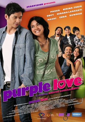 Purple Love - Indonesian Movie Poster (thumbnail)