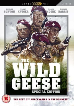 The Wild Geese - British DVD movie cover (thumbnail)