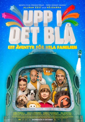Upp i det bl&aring; - Swedish Movie Poster (thumbnail)